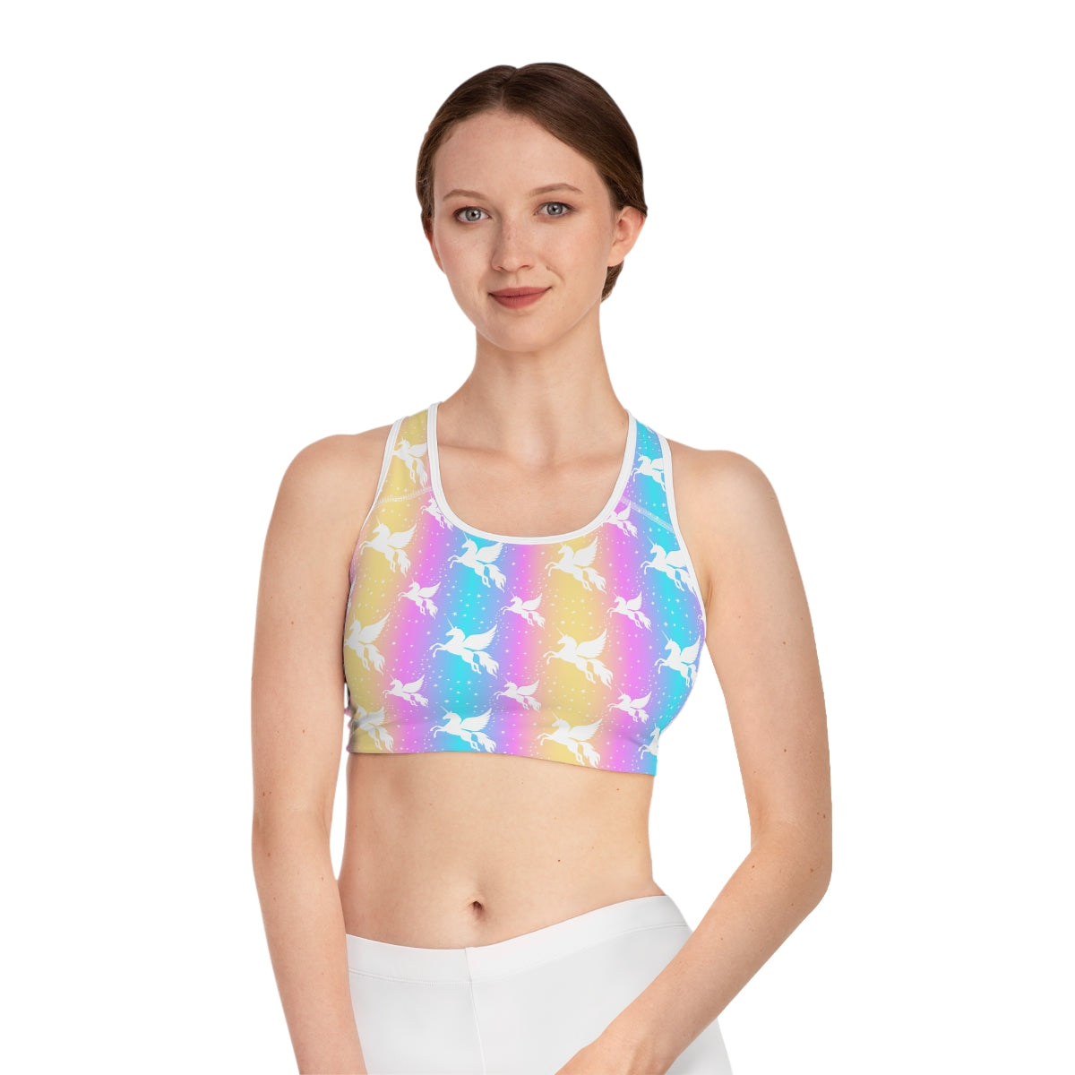 Rainbow Unicorn Sports Bra